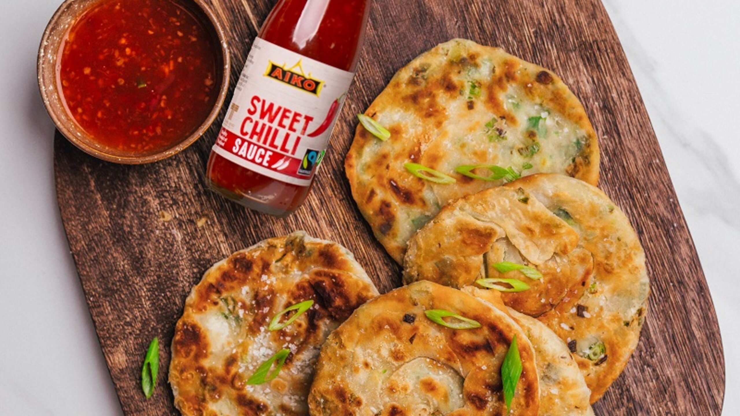 Chinesische Pancakes mit Frühlingszwiebel