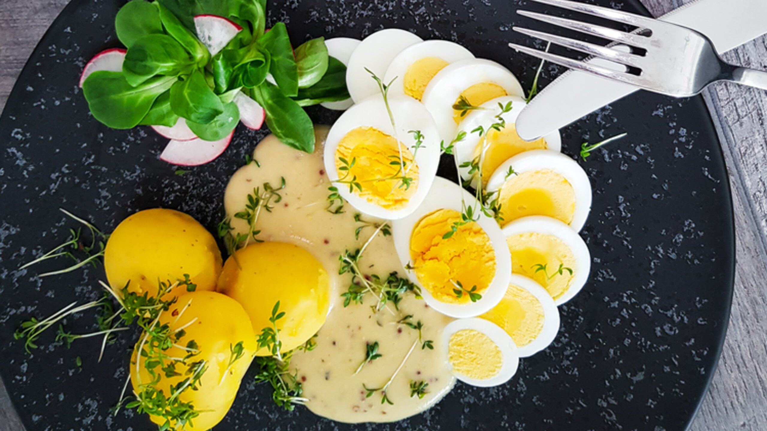 Rezept Eier in Senfsauce zum Nachkochen. M;it Thüringer Senf.