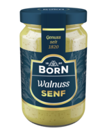 BORN Walnuss-Senf im 90ml Glas. Feinschmecker Edition.