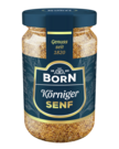 BORN Grobkörniger Senf im 85ml Glas. Feinschmecker Edition.