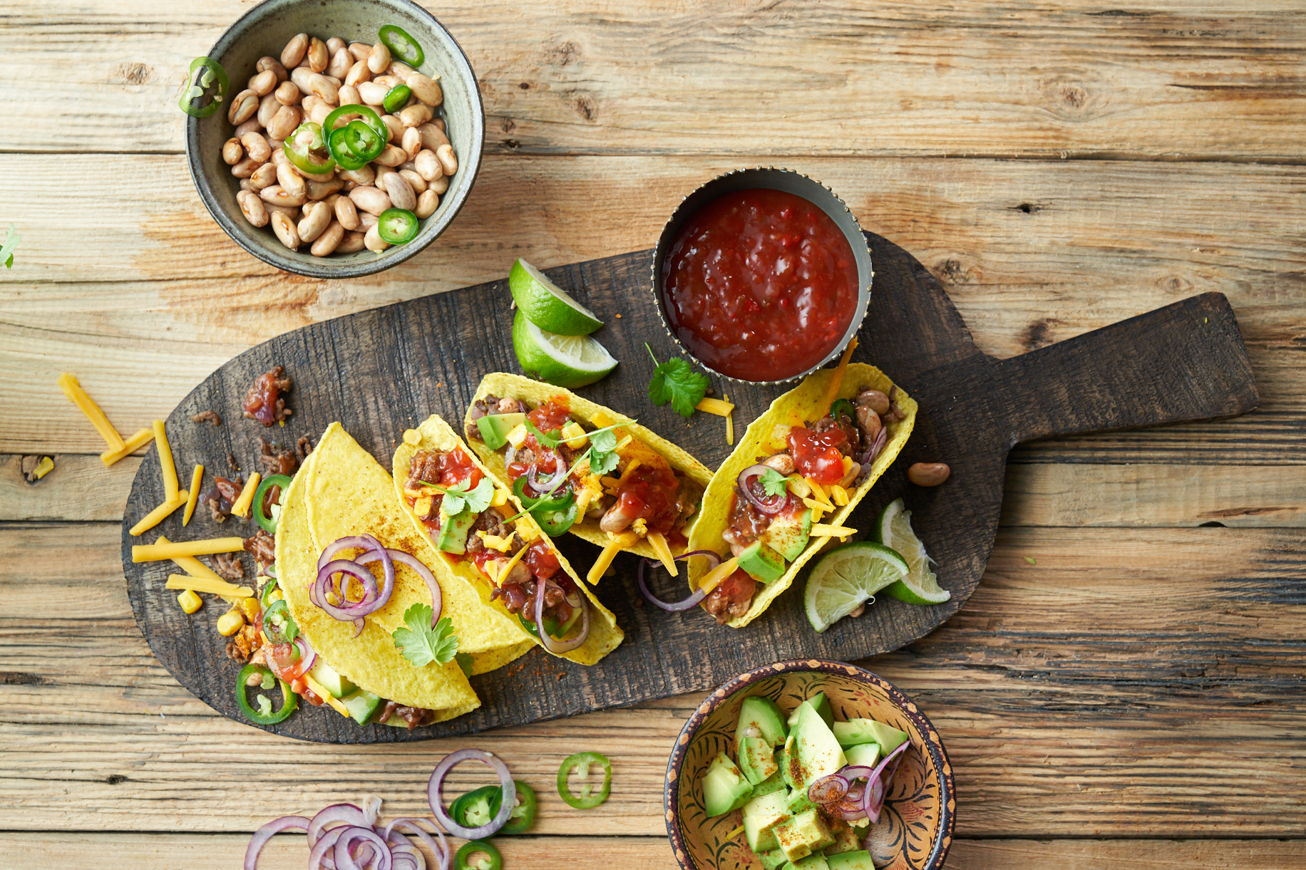 Taquitos mit Develey Salsa Sauce