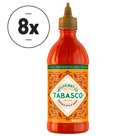 Tabasco Buffalo Style Sauce 8x 256ml in der Squeez Flasche