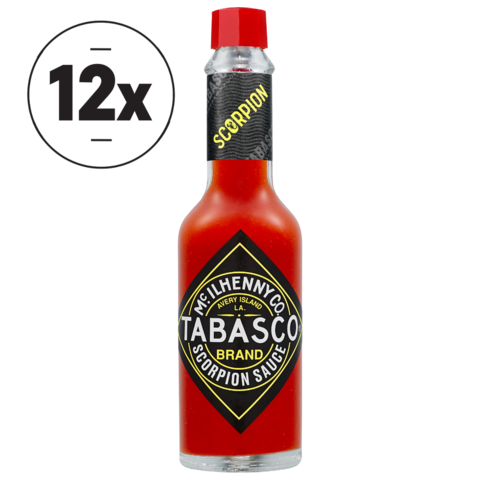 Tabasco Scorpion Sauce Glas Flasche 12x150 ml