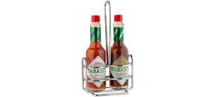 TABASCO® Original Red Pepper Sauce und Chipotle Pepper Sauce + GRATIS Caddy